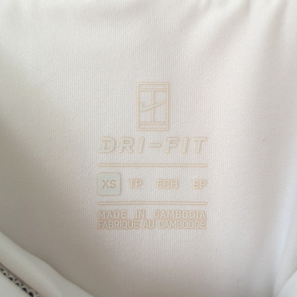Nike Court Dri-Fit Flouncy Ribbed Knit High Waisted Mini Tennis Skort White XS - Picture 4 of 13
